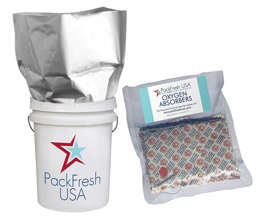 Mylar Bag and Oxygen Absorbers for Food Grade Buckets